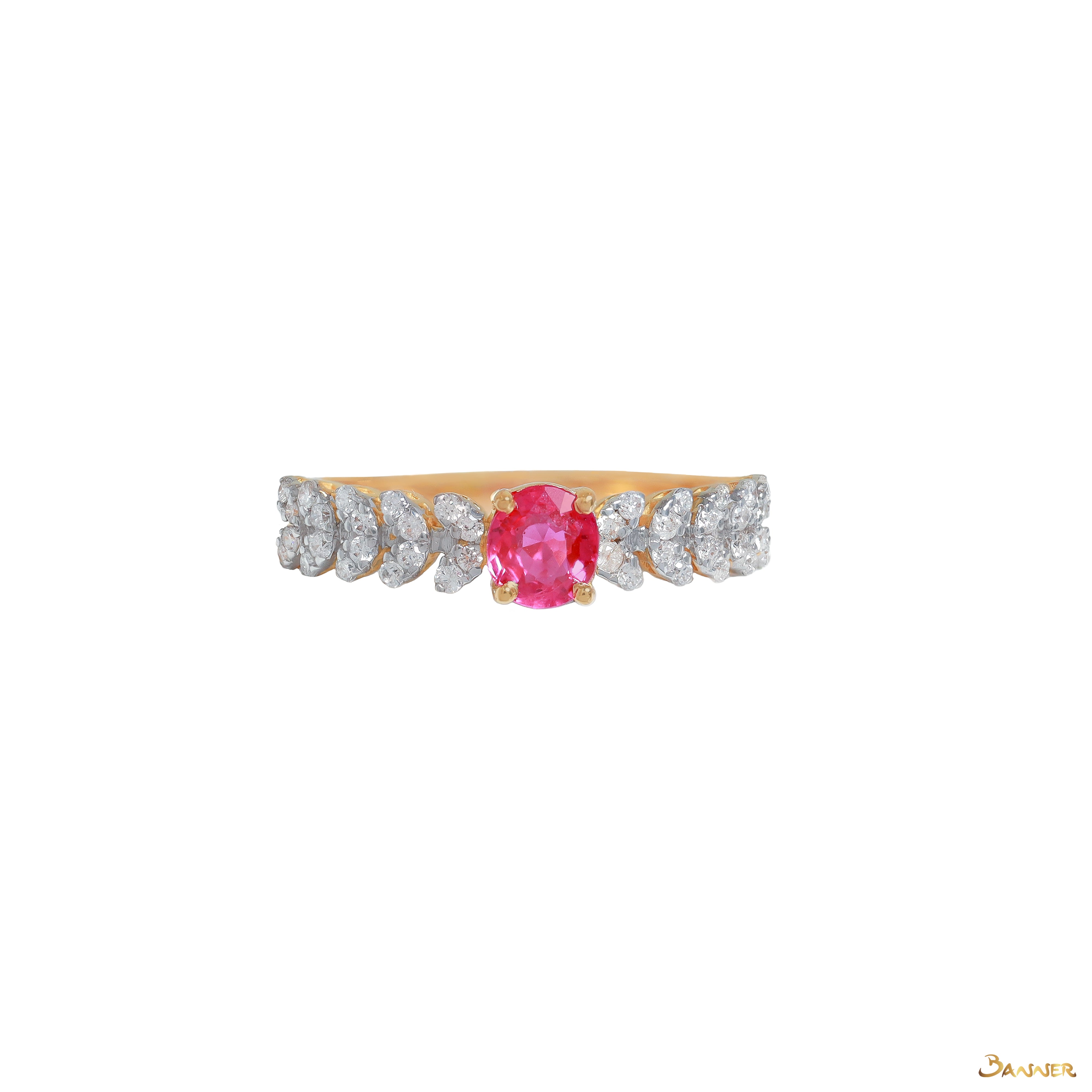 Ruby and Diamond Grace Ring