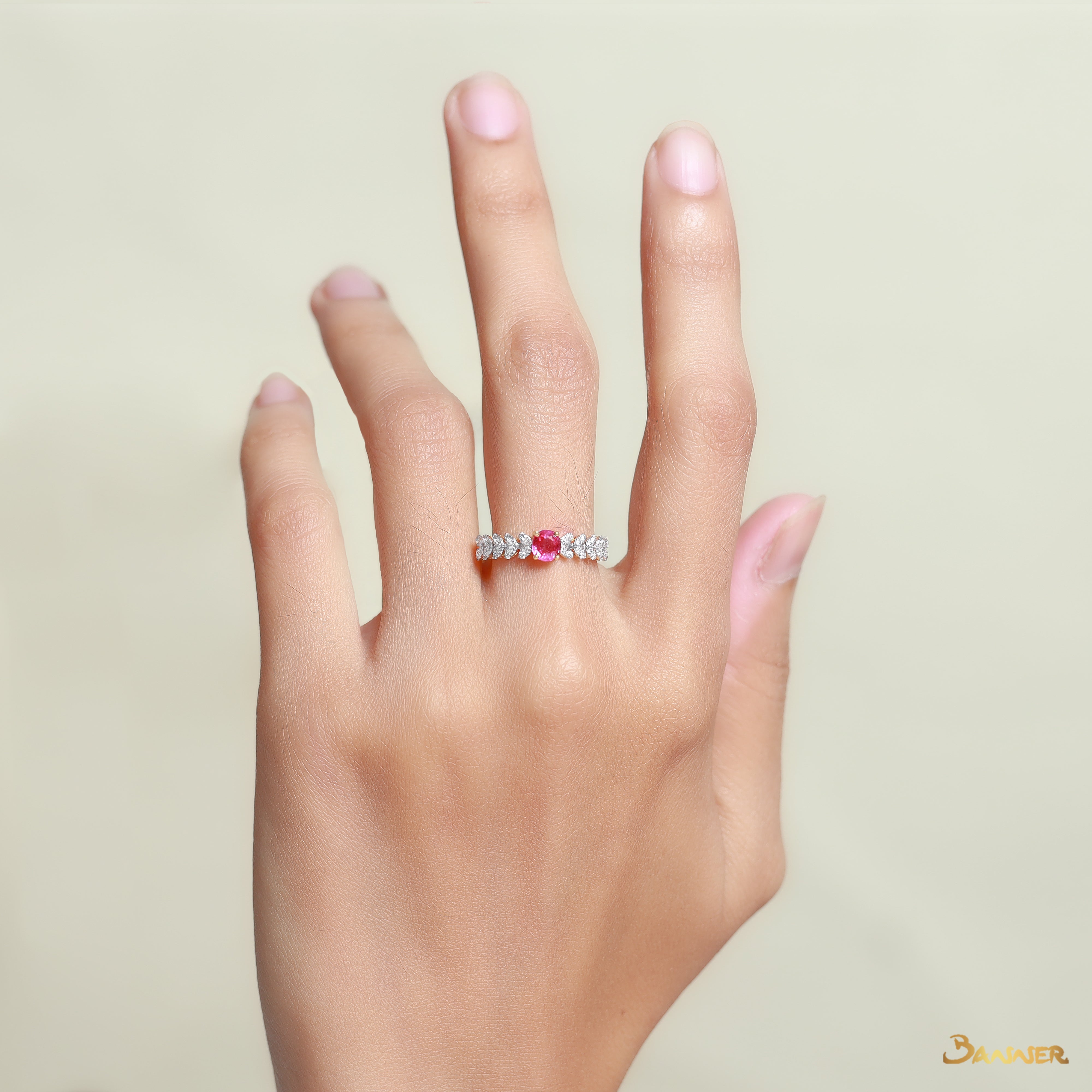 Ruby and Diamond Grace Ring