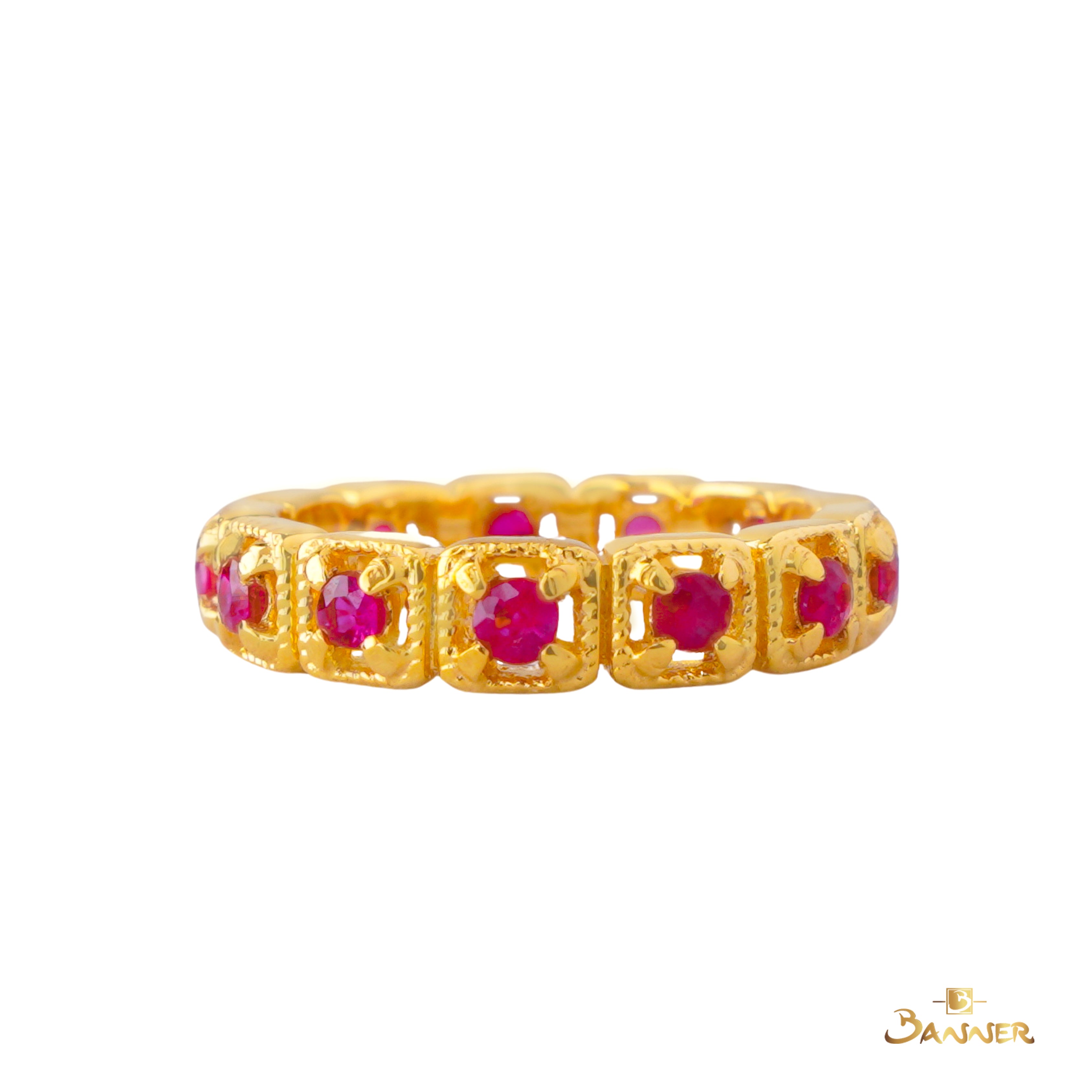 Ruby Vintage Eternity Ring