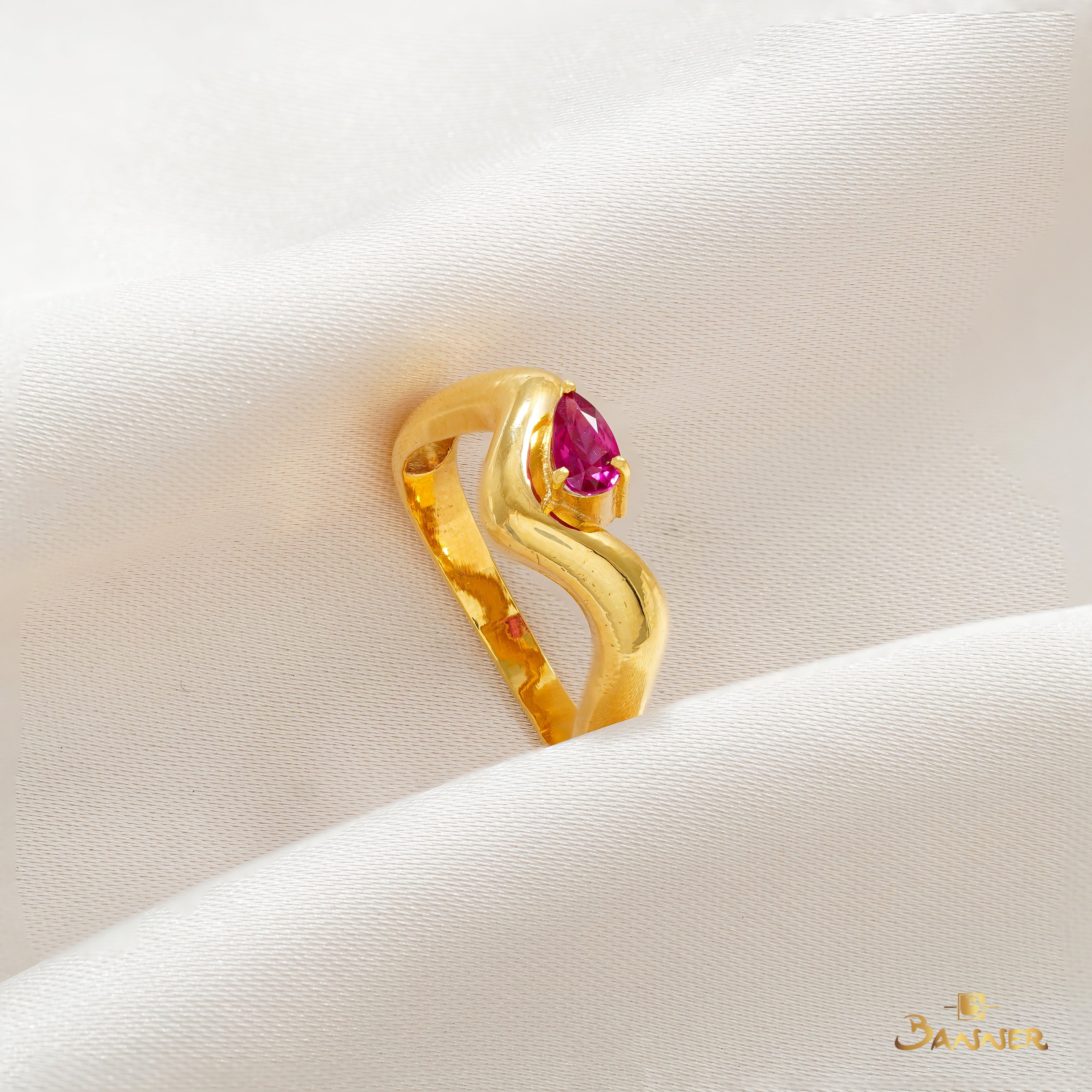 Ruby Wave Ring