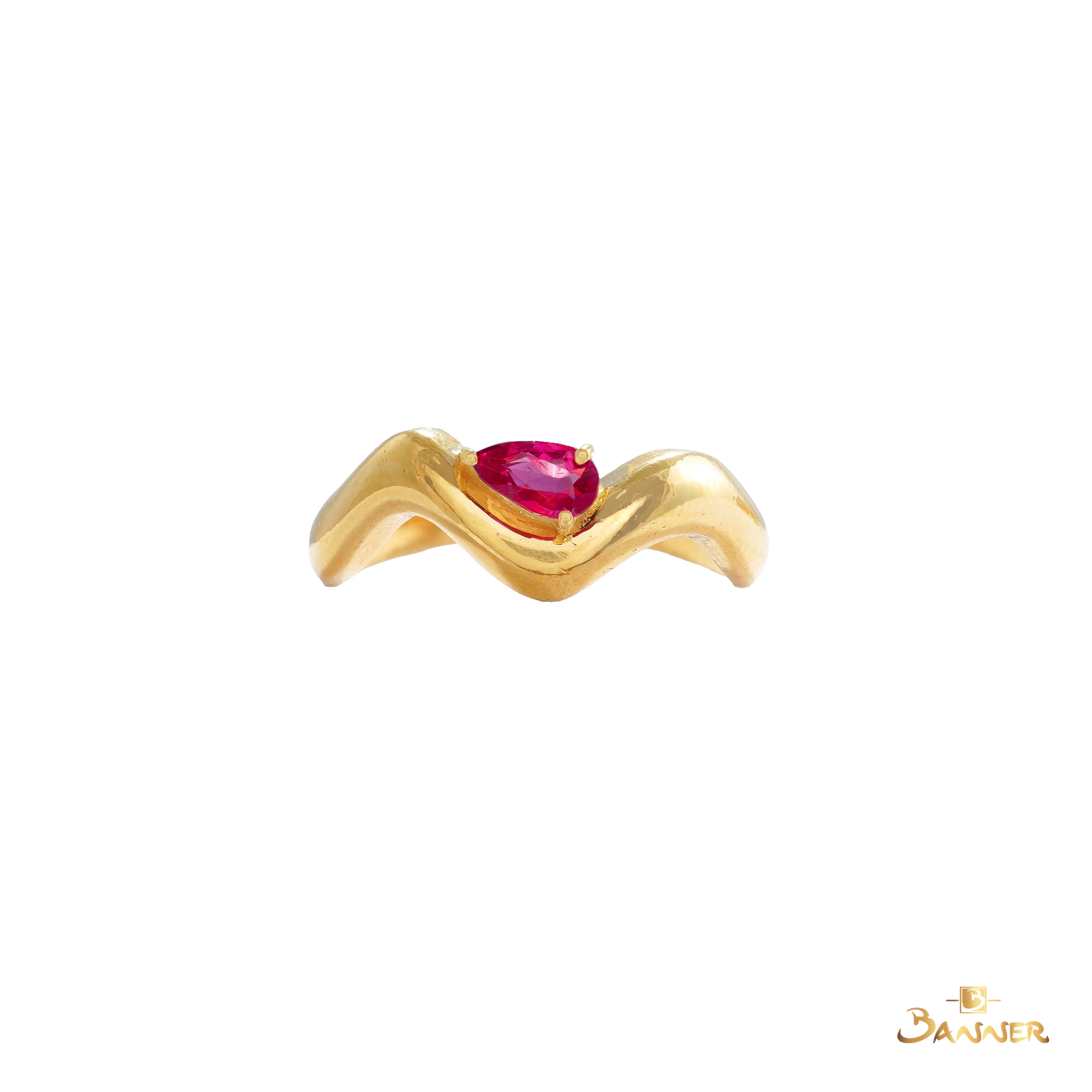 Ruby Evil Eye Ring