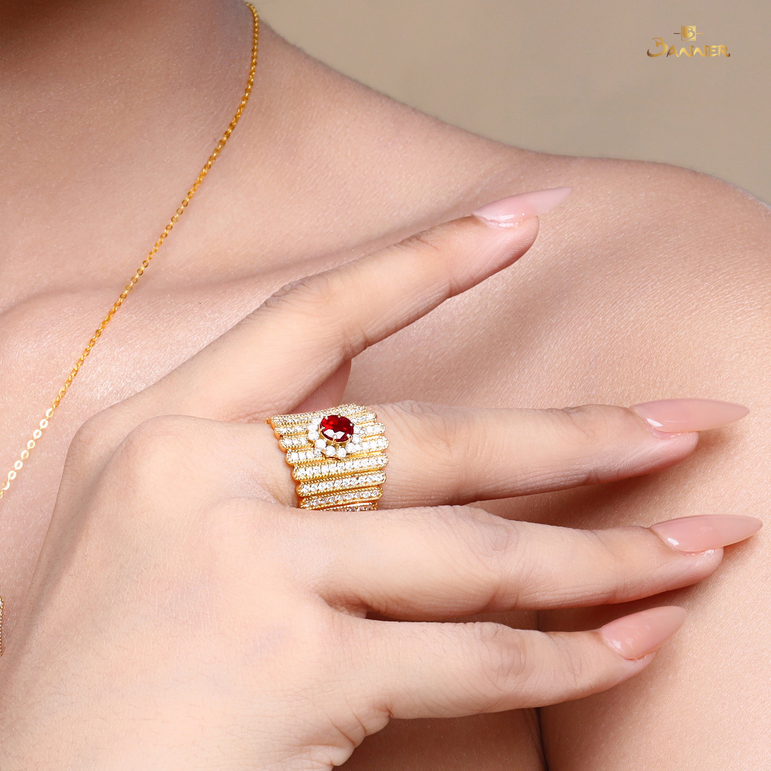 Ruby and Diamond Ring