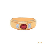 Ruby and Diamond Men's Ring