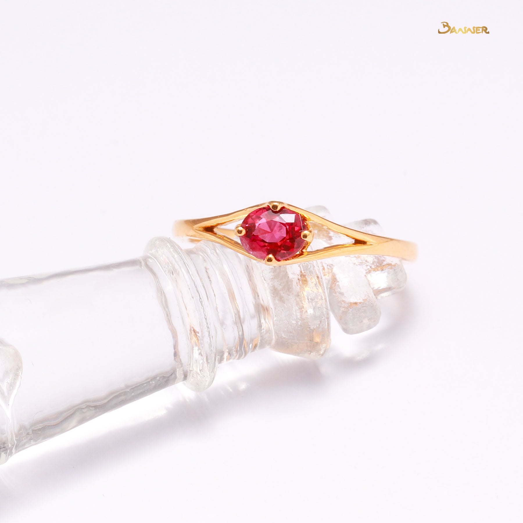 Ruby Solitaire Ring