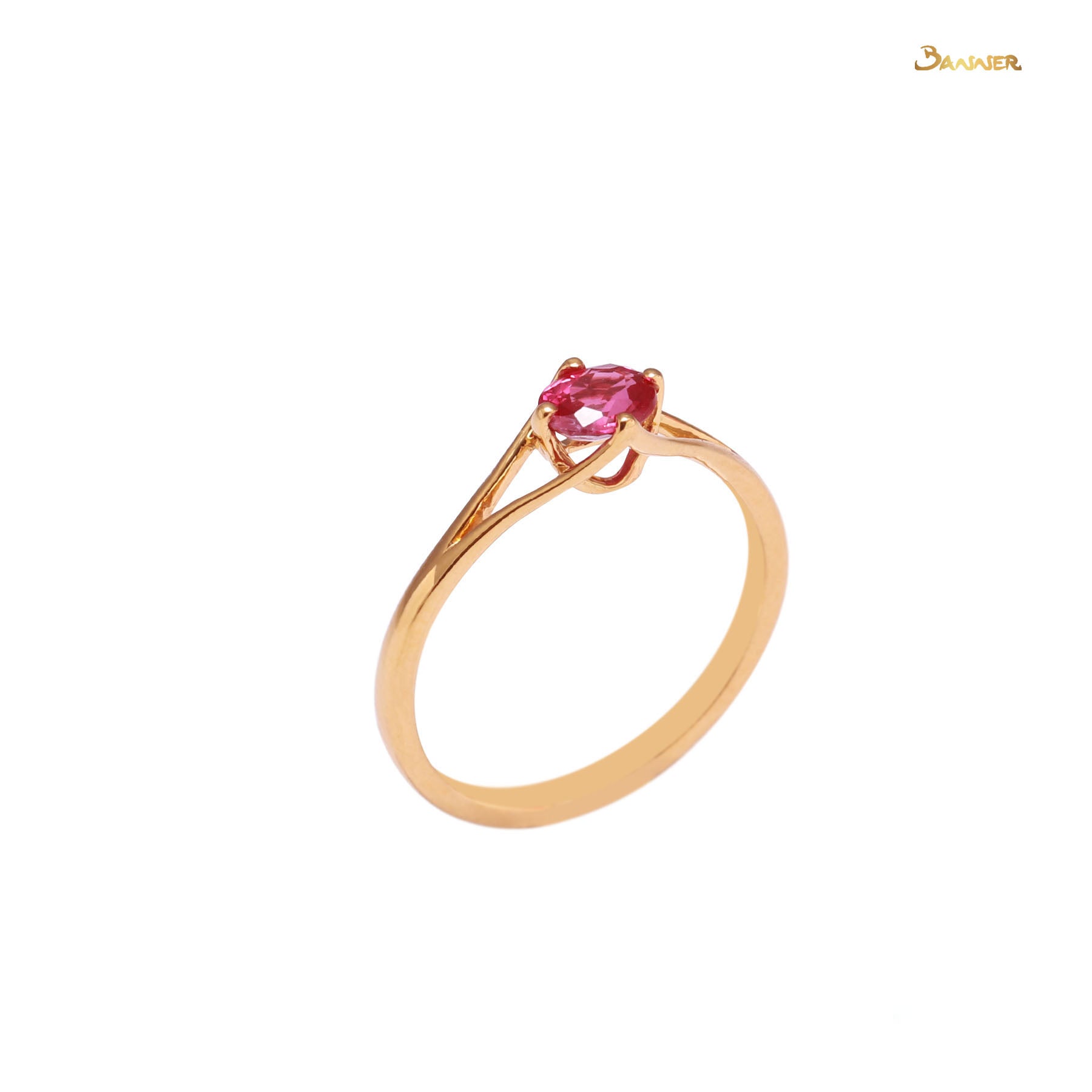 Ruby Solitaire Ring