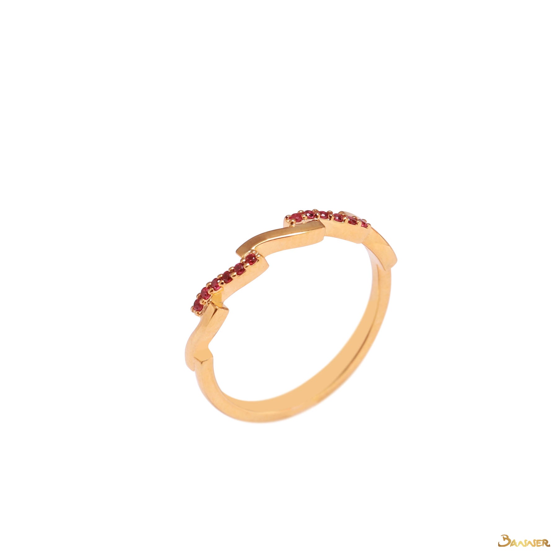 Ruby Wave Ring