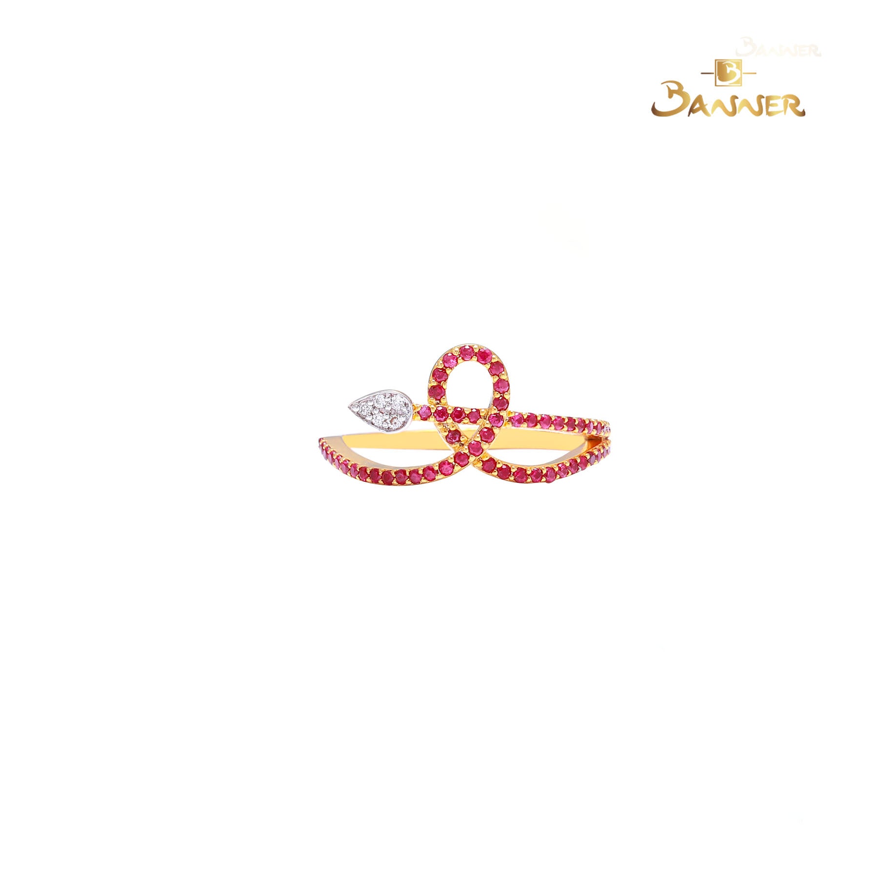 Ruby and Diamond Anchor Ring