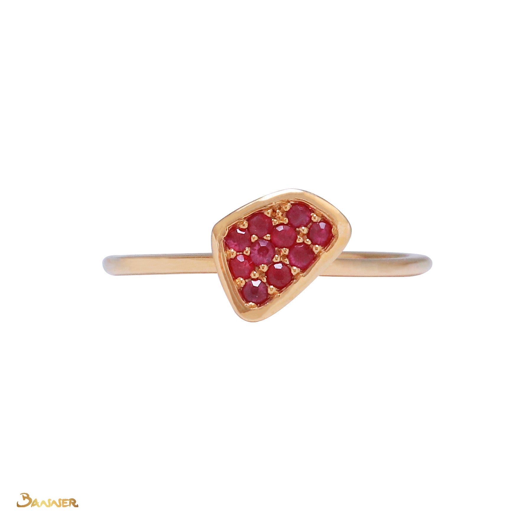 Ruby Petite Abstract Ring I