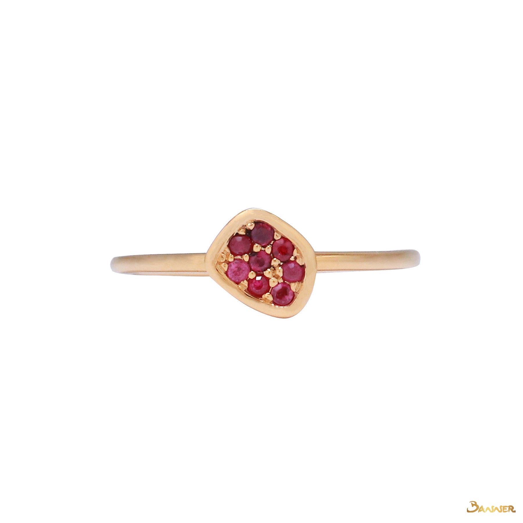 Ruby Petite Abstract Ring II