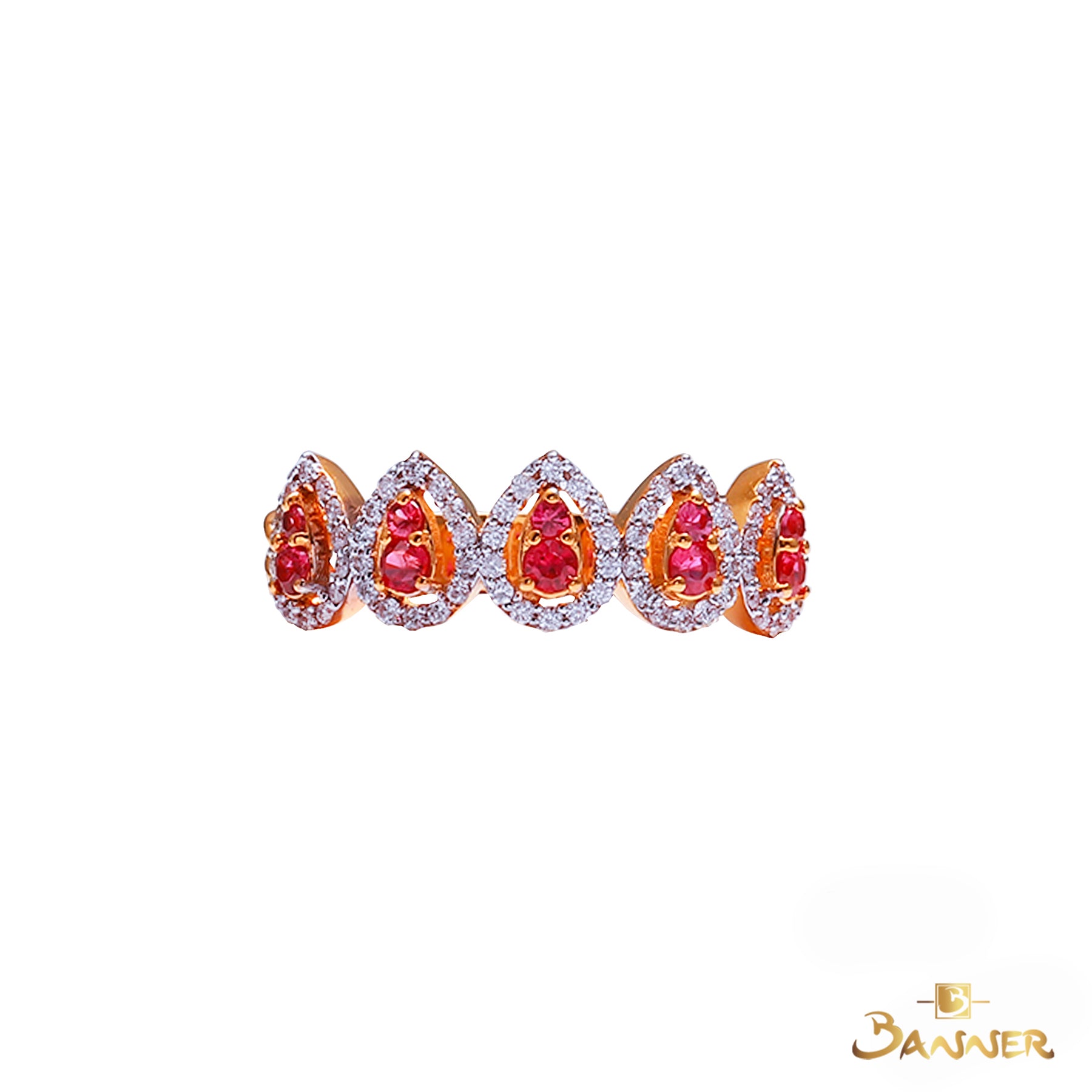 Ruby and Diamond Moe-Zat Ring