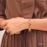 Multi-colored Spinel Bracelet