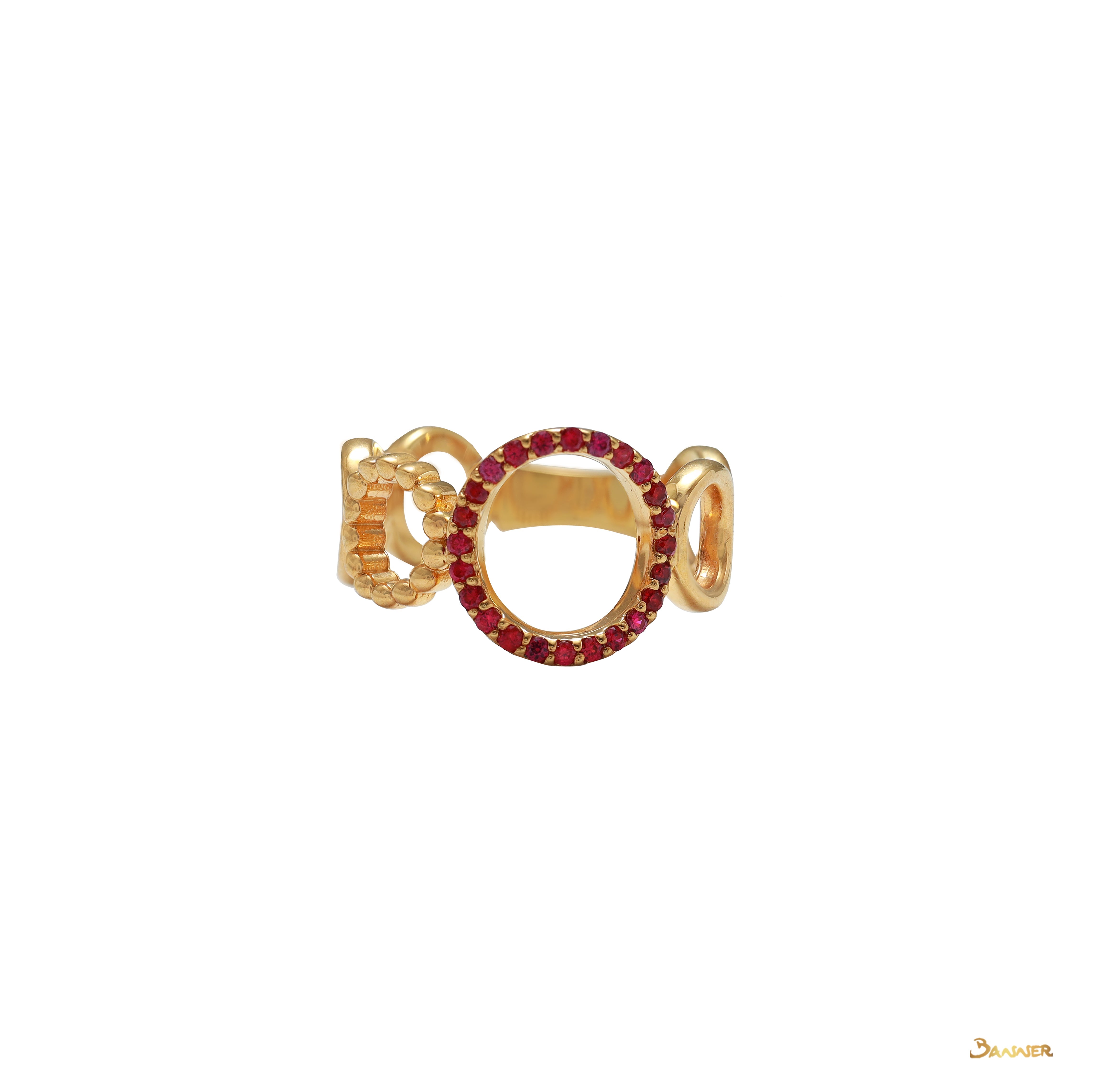 Ruby Cuban Ring