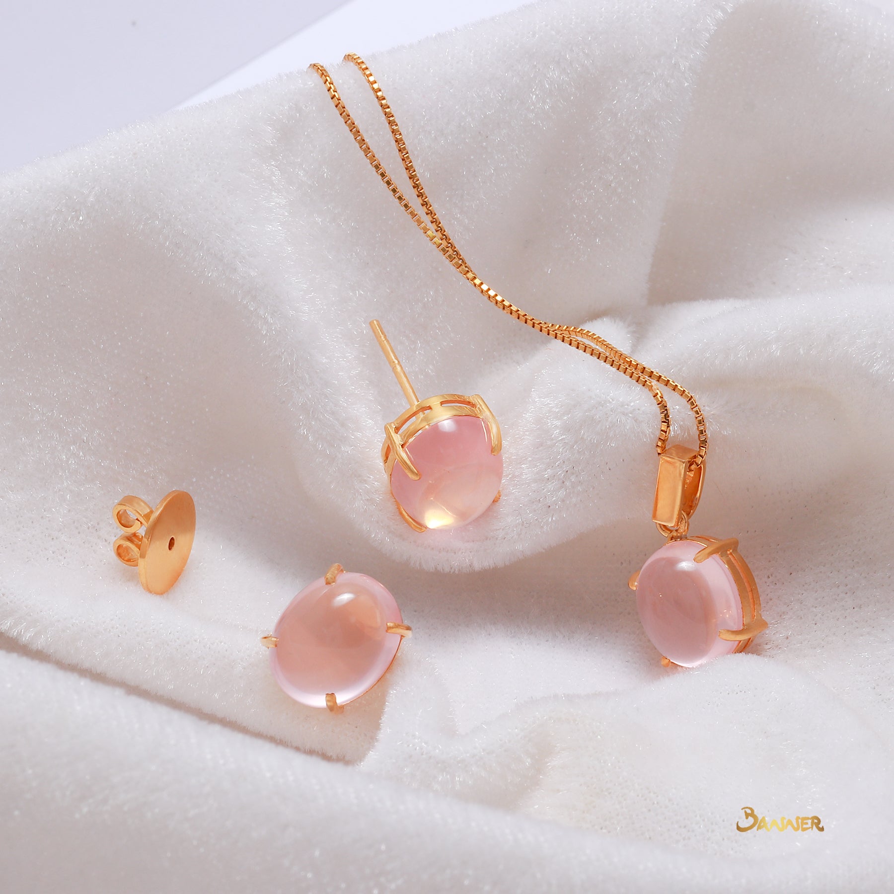 Rose Quartz Earrings