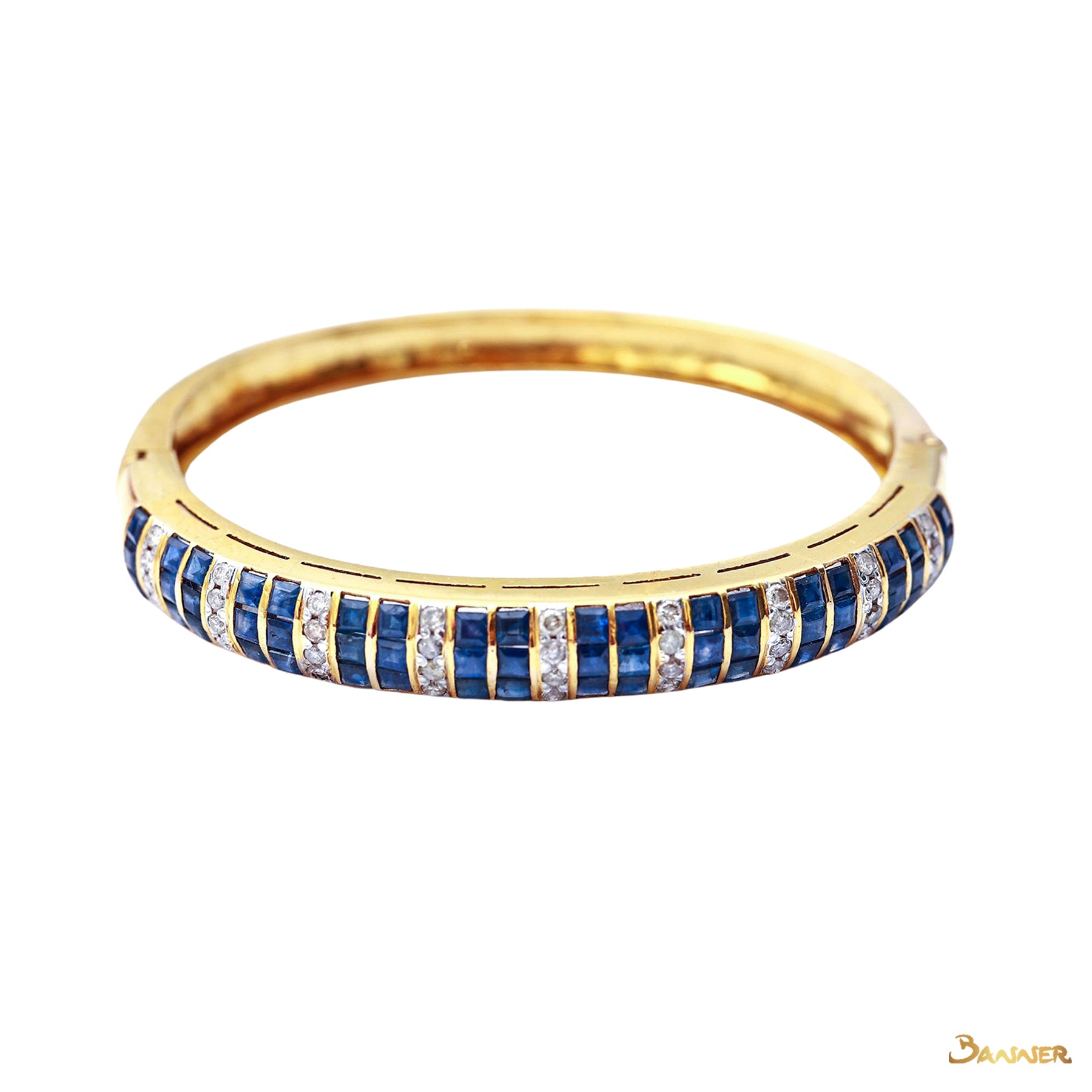 Sapphire and Diamond Wasit Bracelet