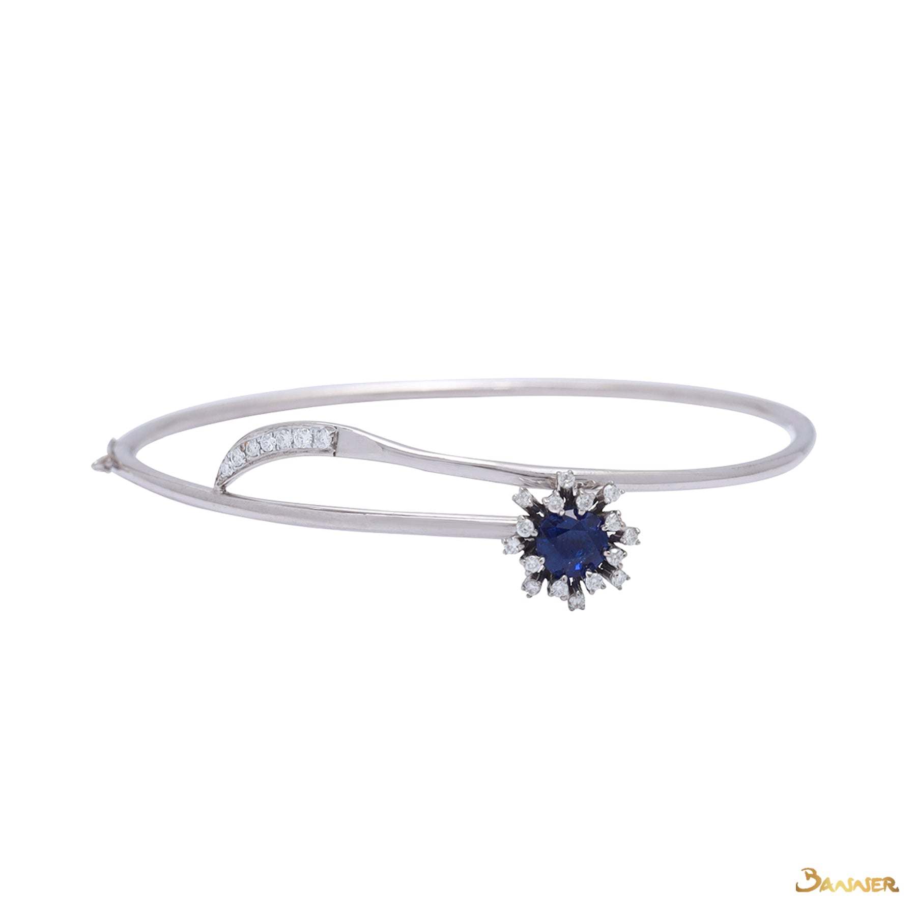 Sapphire and Diamond Rose Bracelet