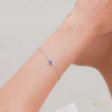 Sapphire Solitaire Bracelet