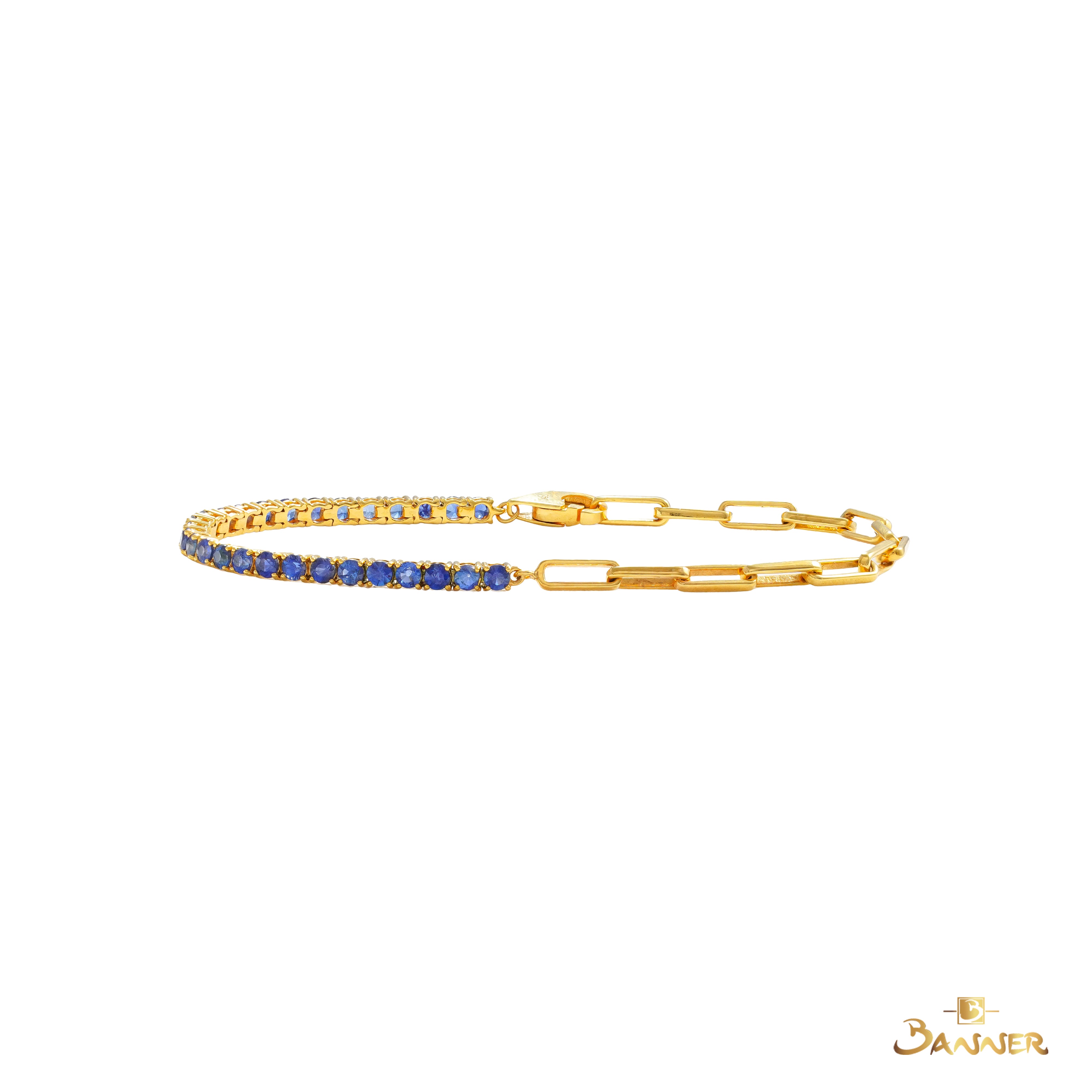 Sapphire Half Link Bracelet