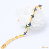 Sapphire Flower Bracelet