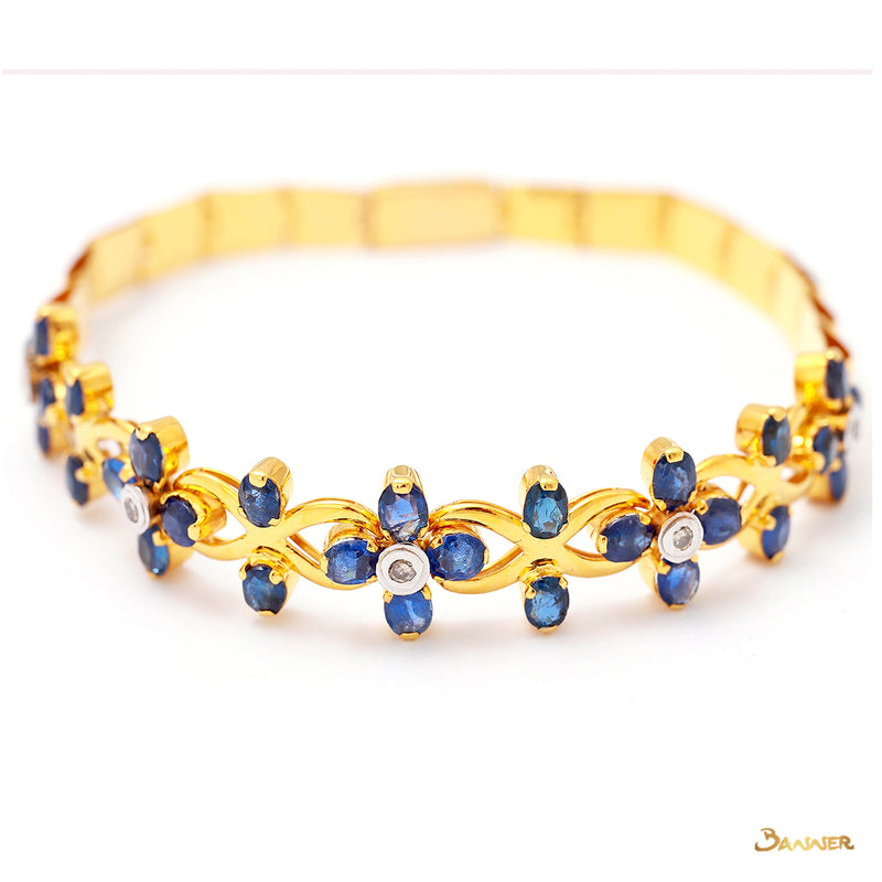 Sapphire and Diamond Ka-Note Bracelet