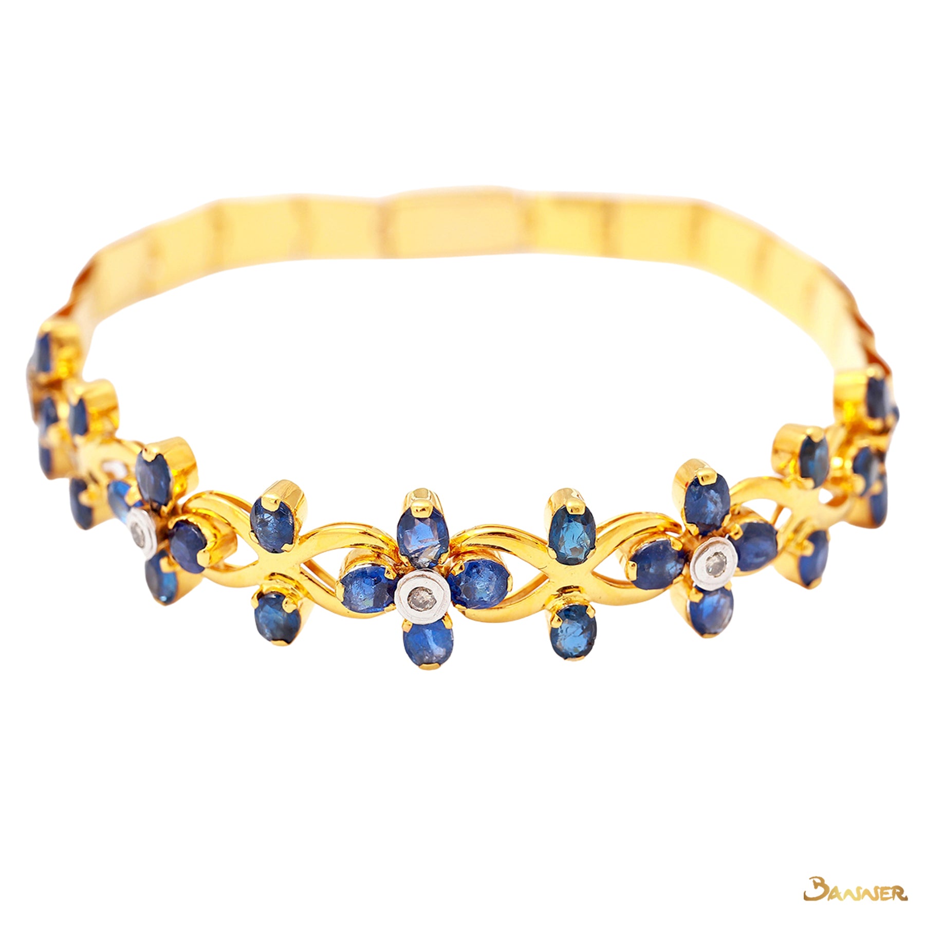 Sapphire and Diamond Ka-Note Bracelet