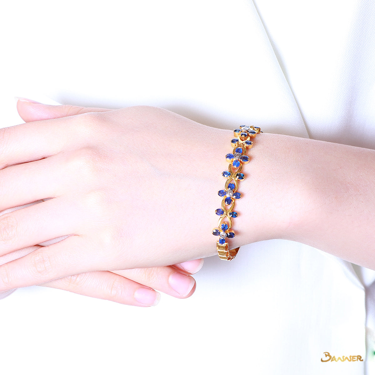 Sapphire and Diamond Ka-Note Bracelet