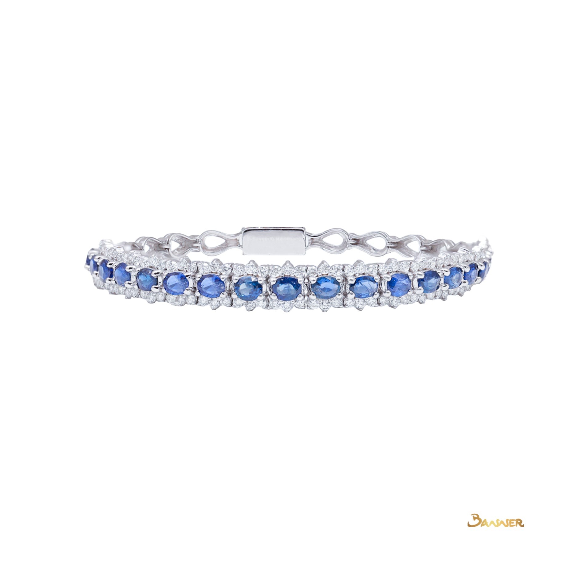 Sapphire and Diamond Tennis Bracelet