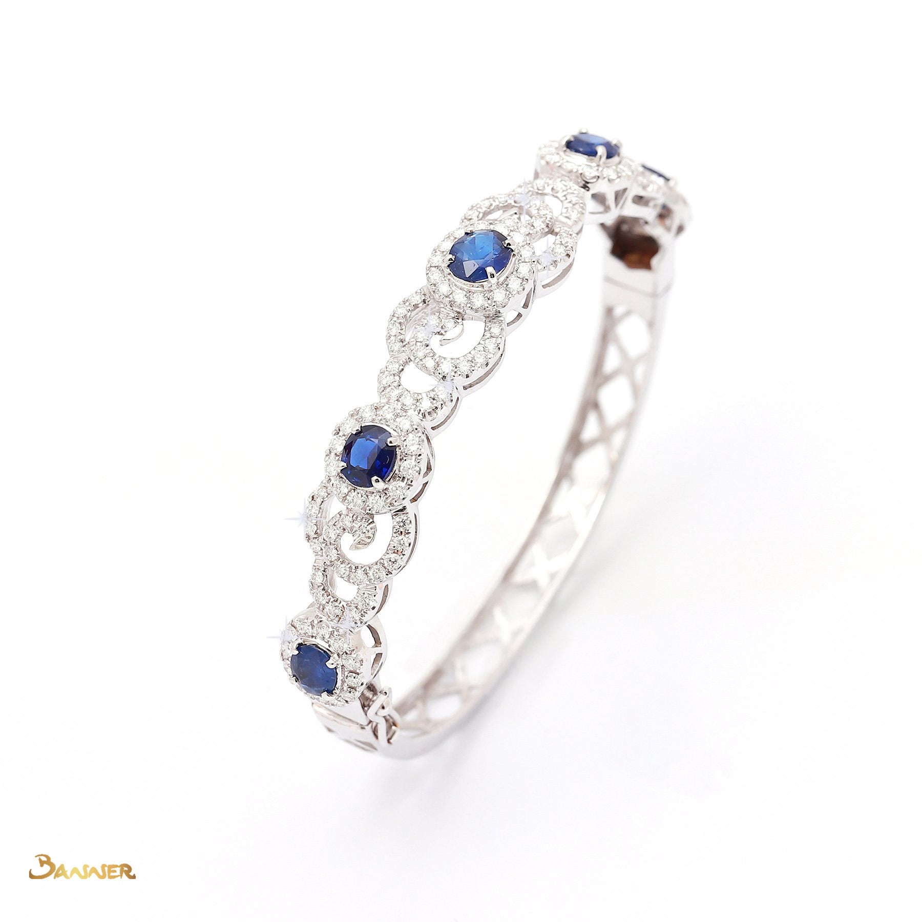 Sapphire and Diamond Kanote Bracelet