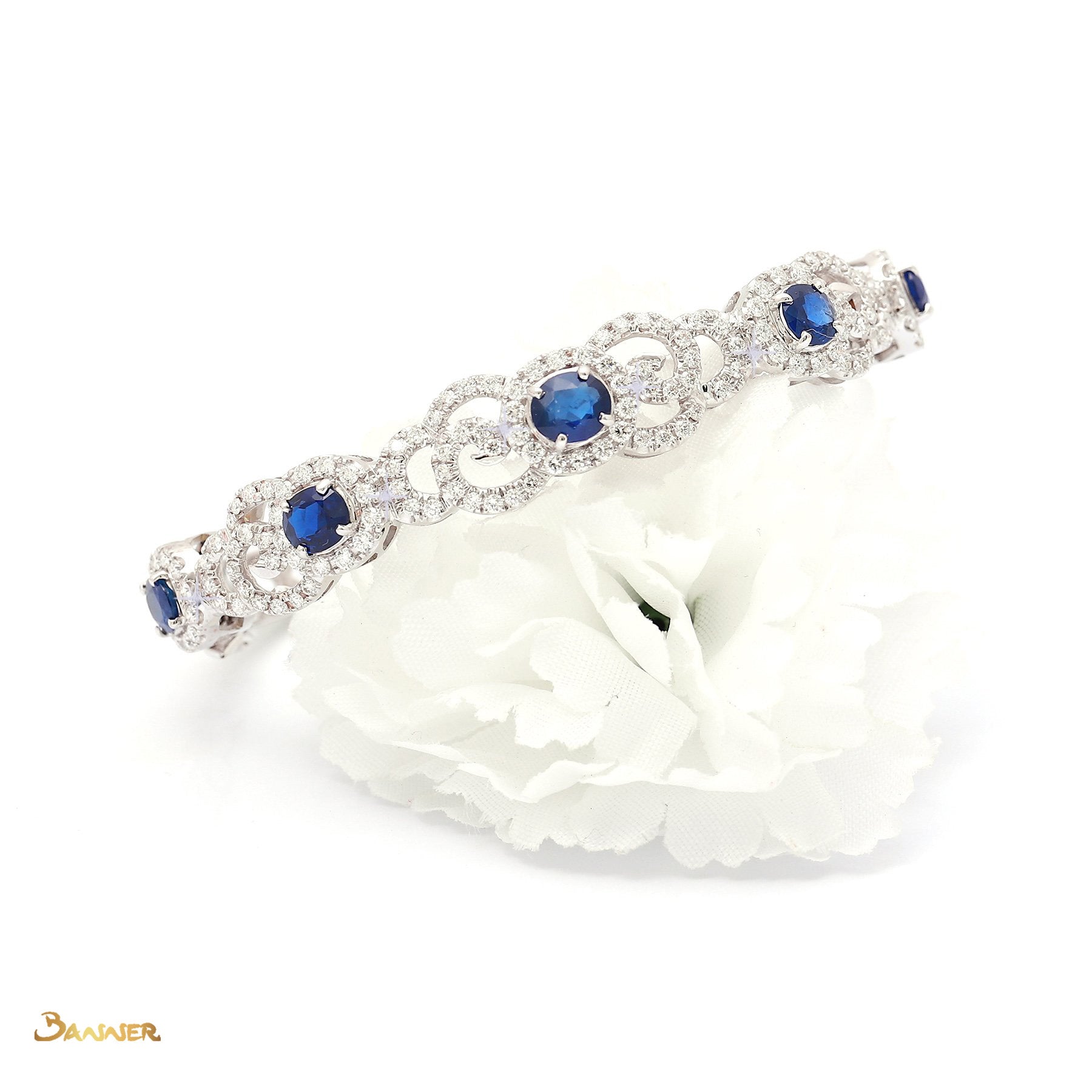 Sapphire and Diamond Kanote Bracelet