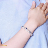 Sapphire and Diamond Kanote Bracelet