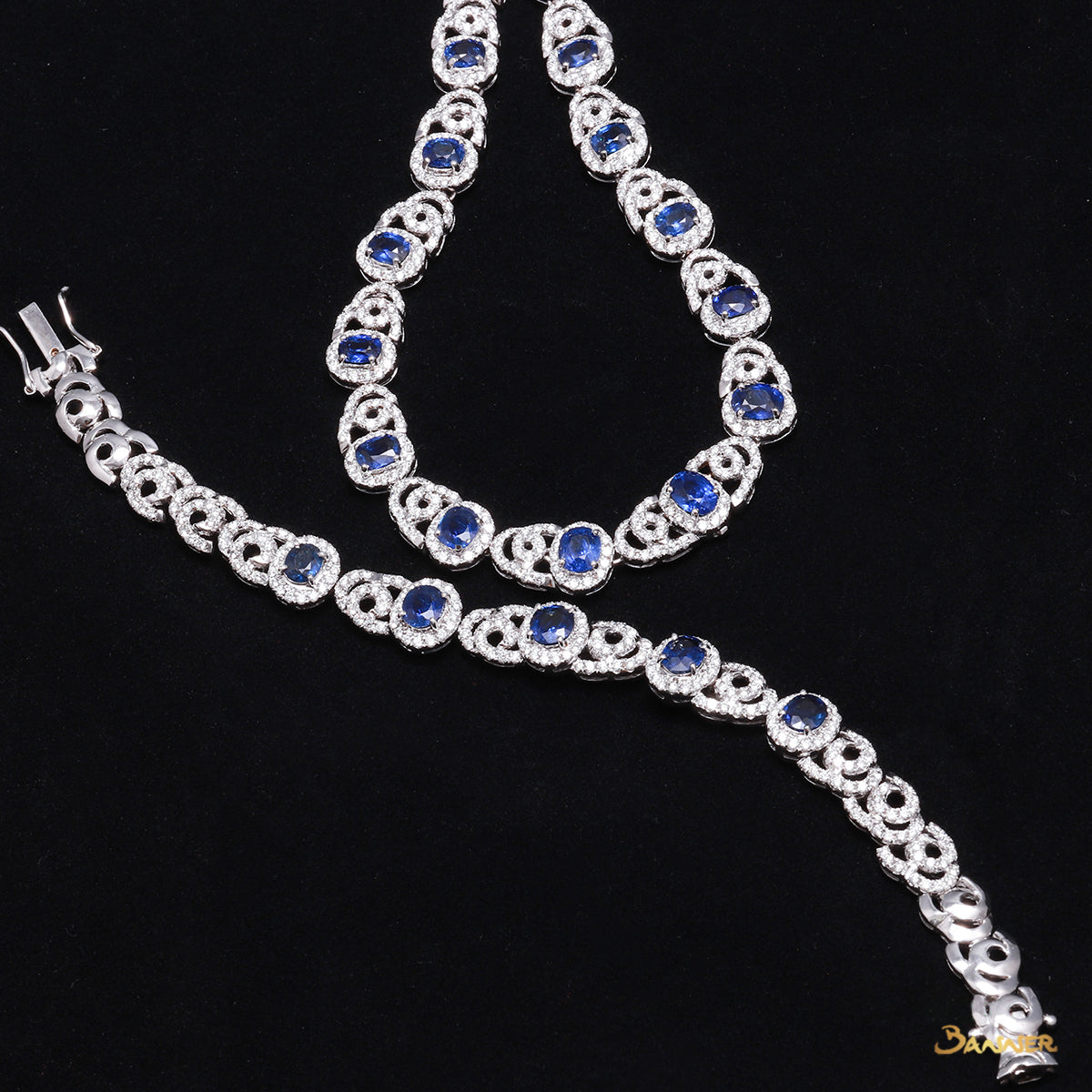 Sapphire and Diamond Kanote Bracelet