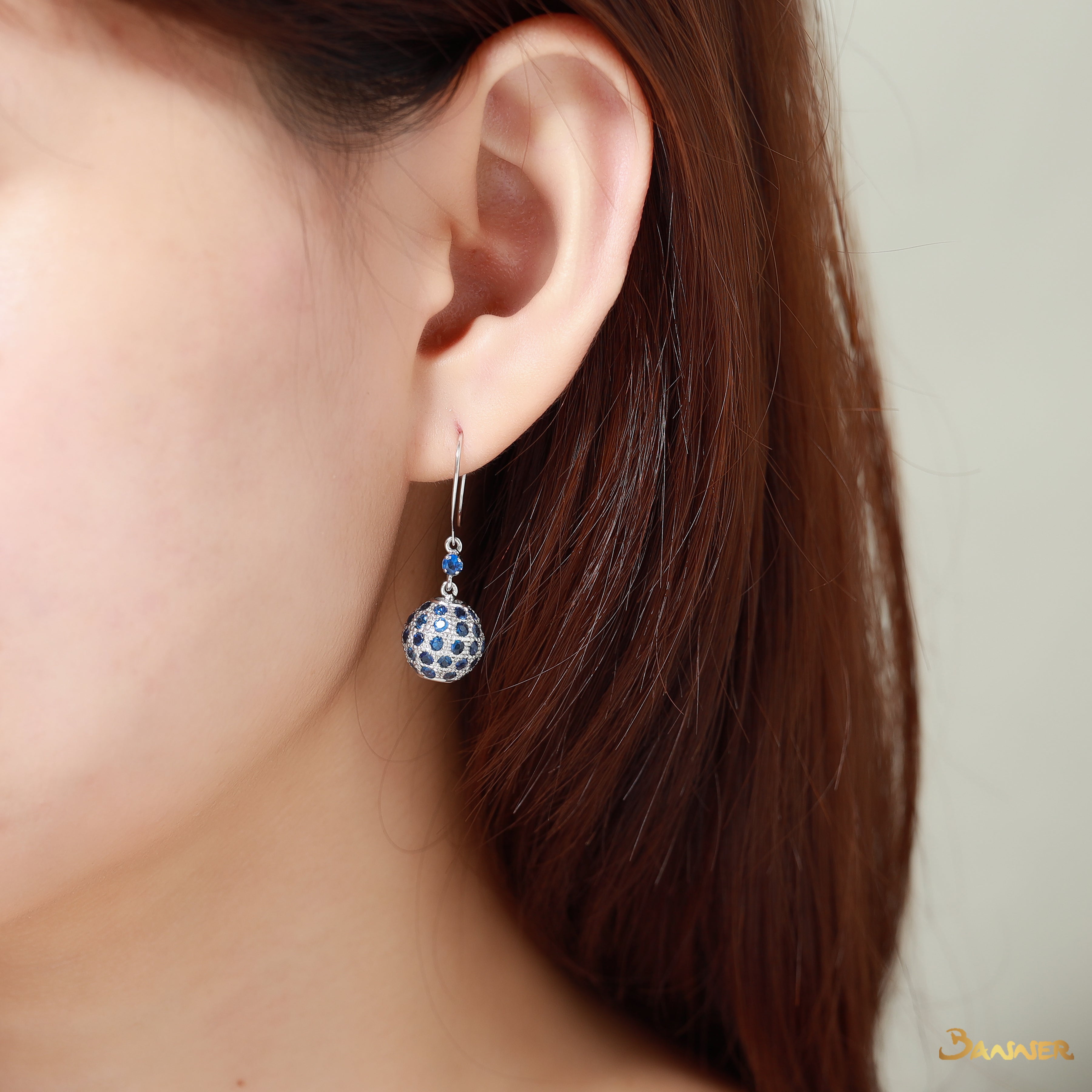 Sapphire Baw Lone Earrings