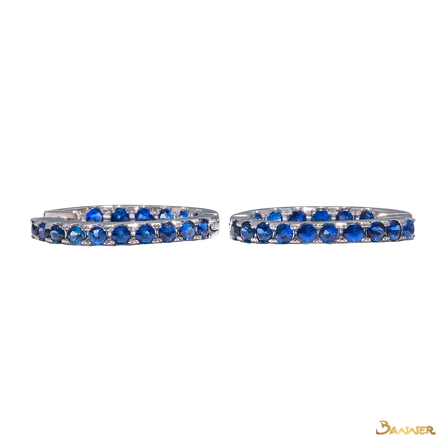 Sapphire Huggie Earrings