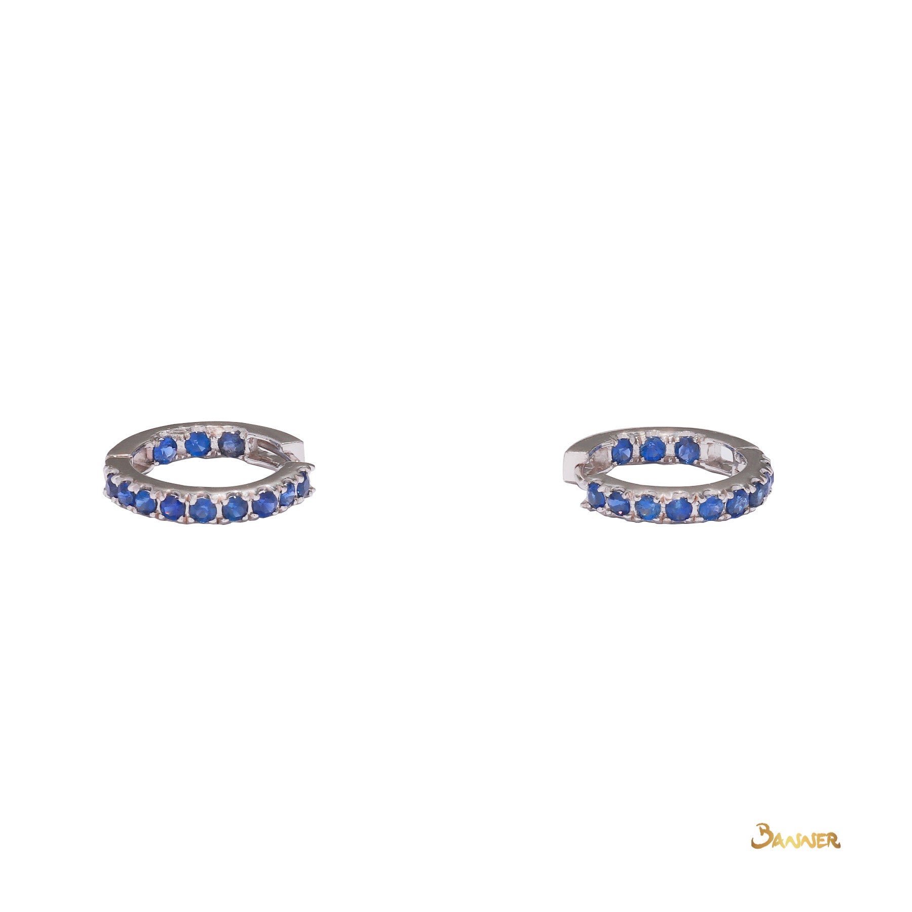 Sapphire Huggie Earrings