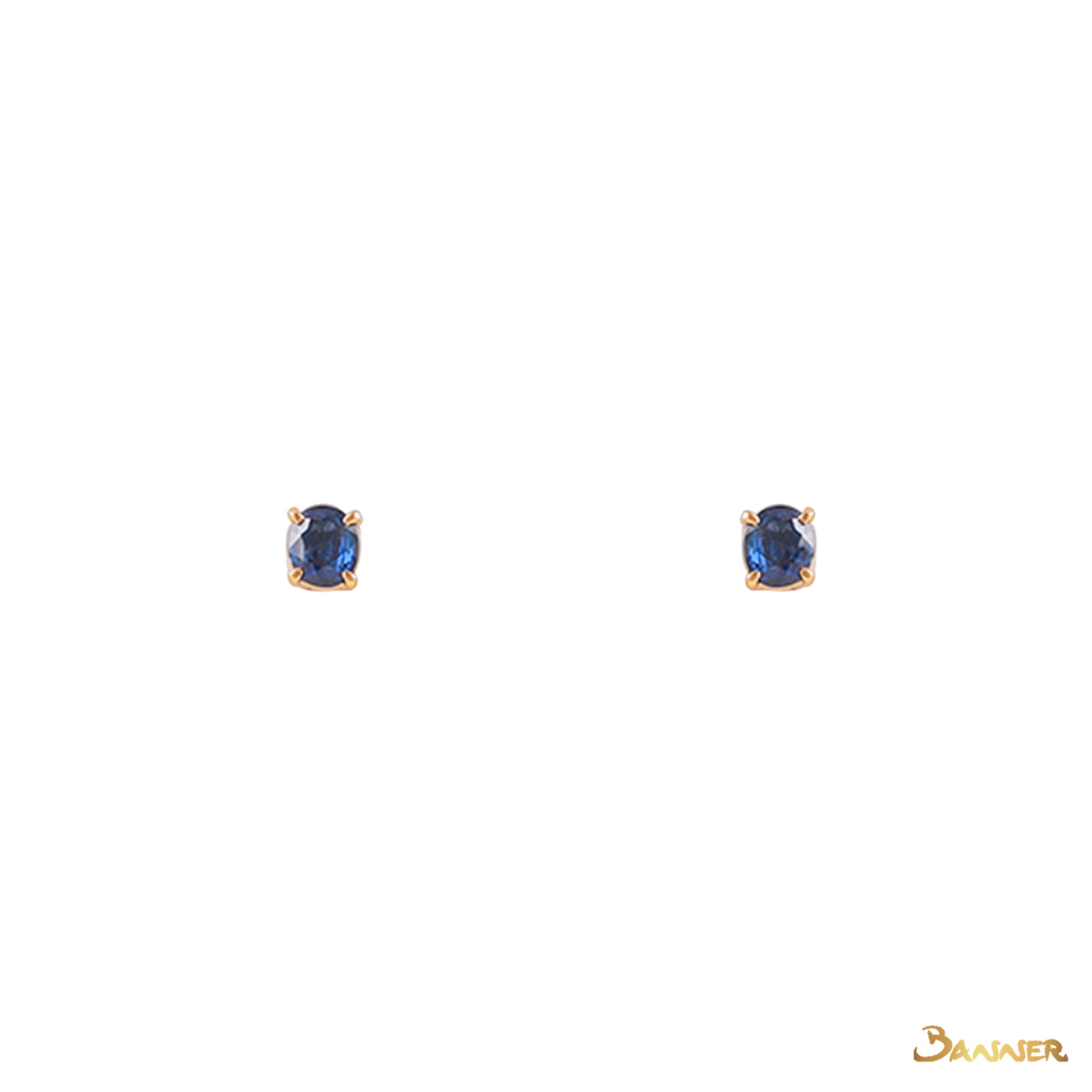 Sapphire Solitaire Earrings