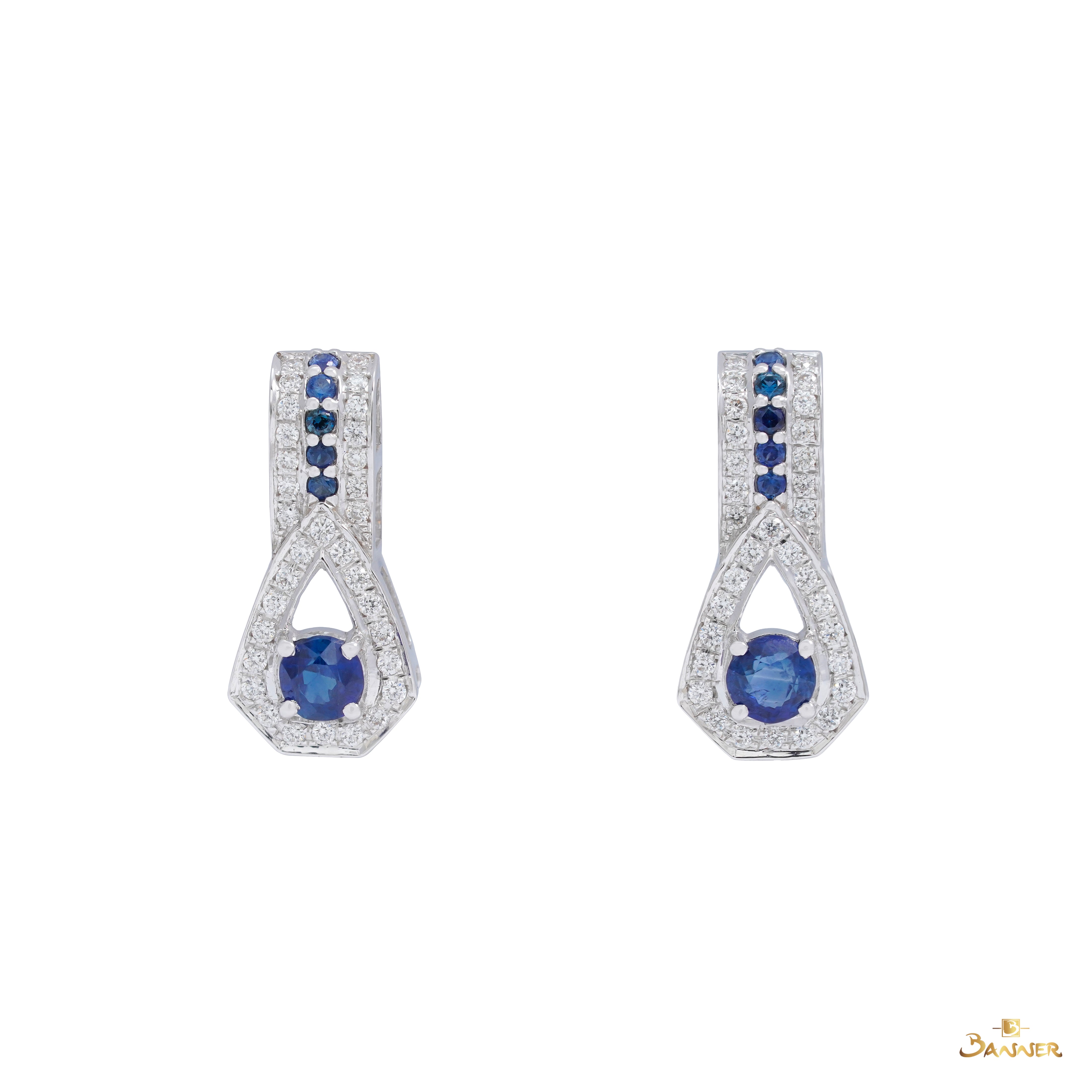 Sapphire and Diamond Vanguard Earrings