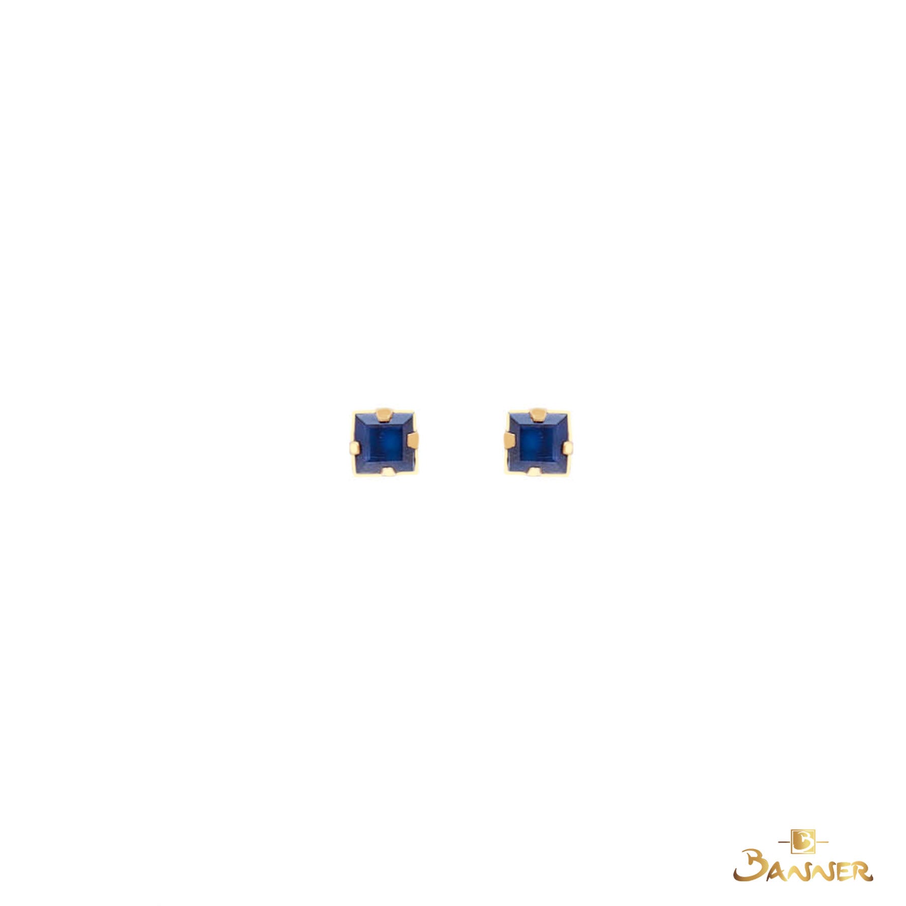 Emerald-cut Sapphire Earrings