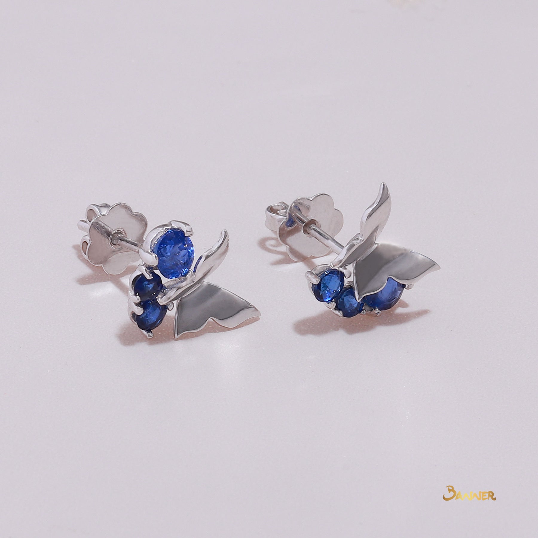 Sapphire Butterfly Earrings