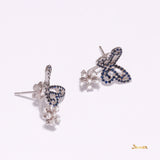 Sapphire and Diamod Butterfly Earrings