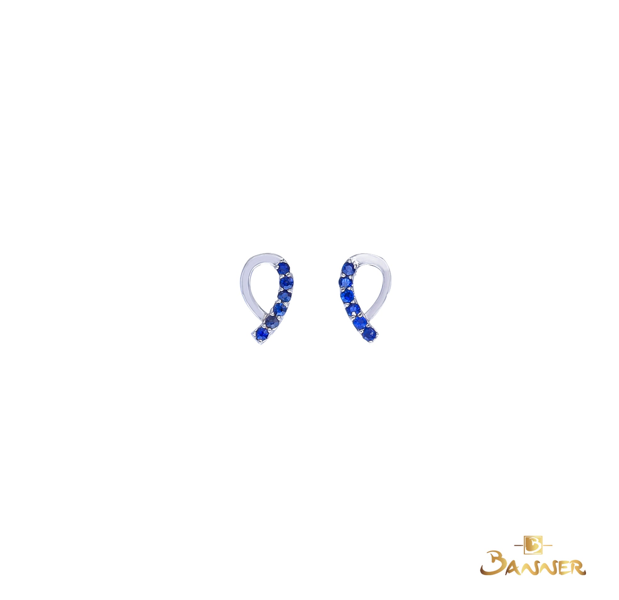 Sapphire Crul Earrings