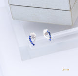 Sapphire Crul Earrings