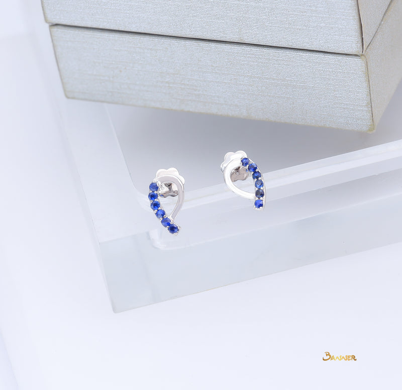 Sapphire Crul Earrings