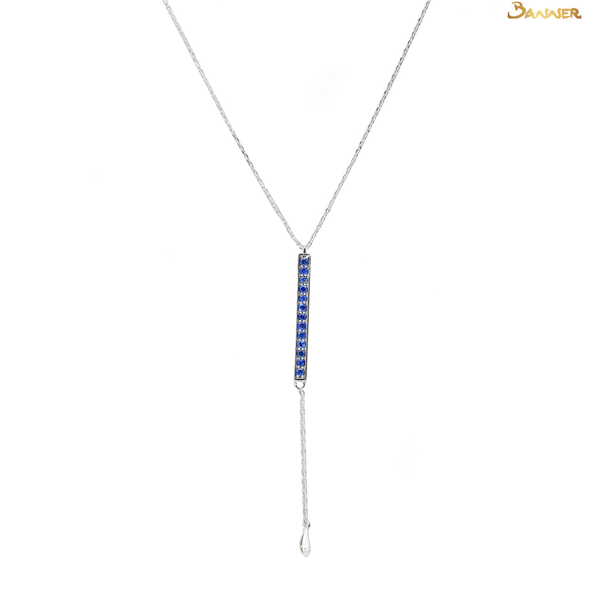 Sapphire Tennis Necklace