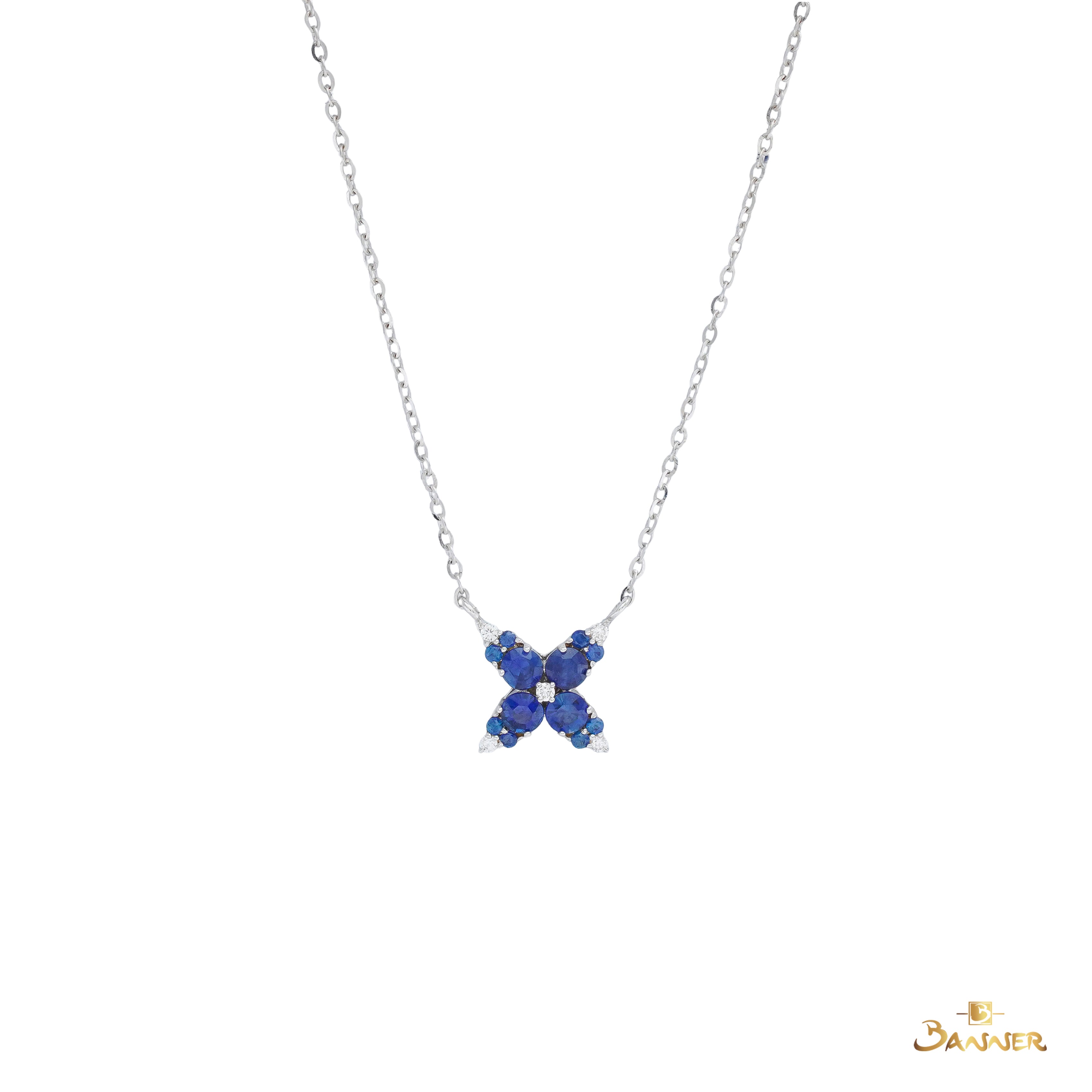 Sapphire and Diamond Monarch Necklace