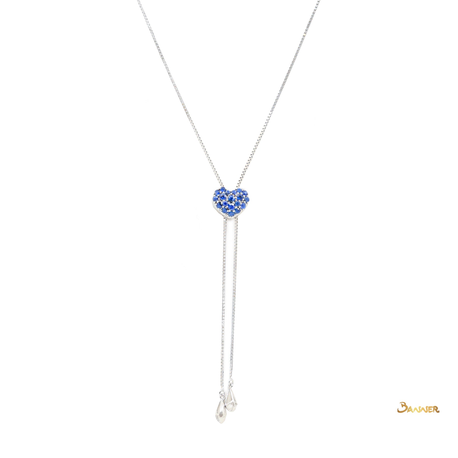 Sapphire Heart Necklace