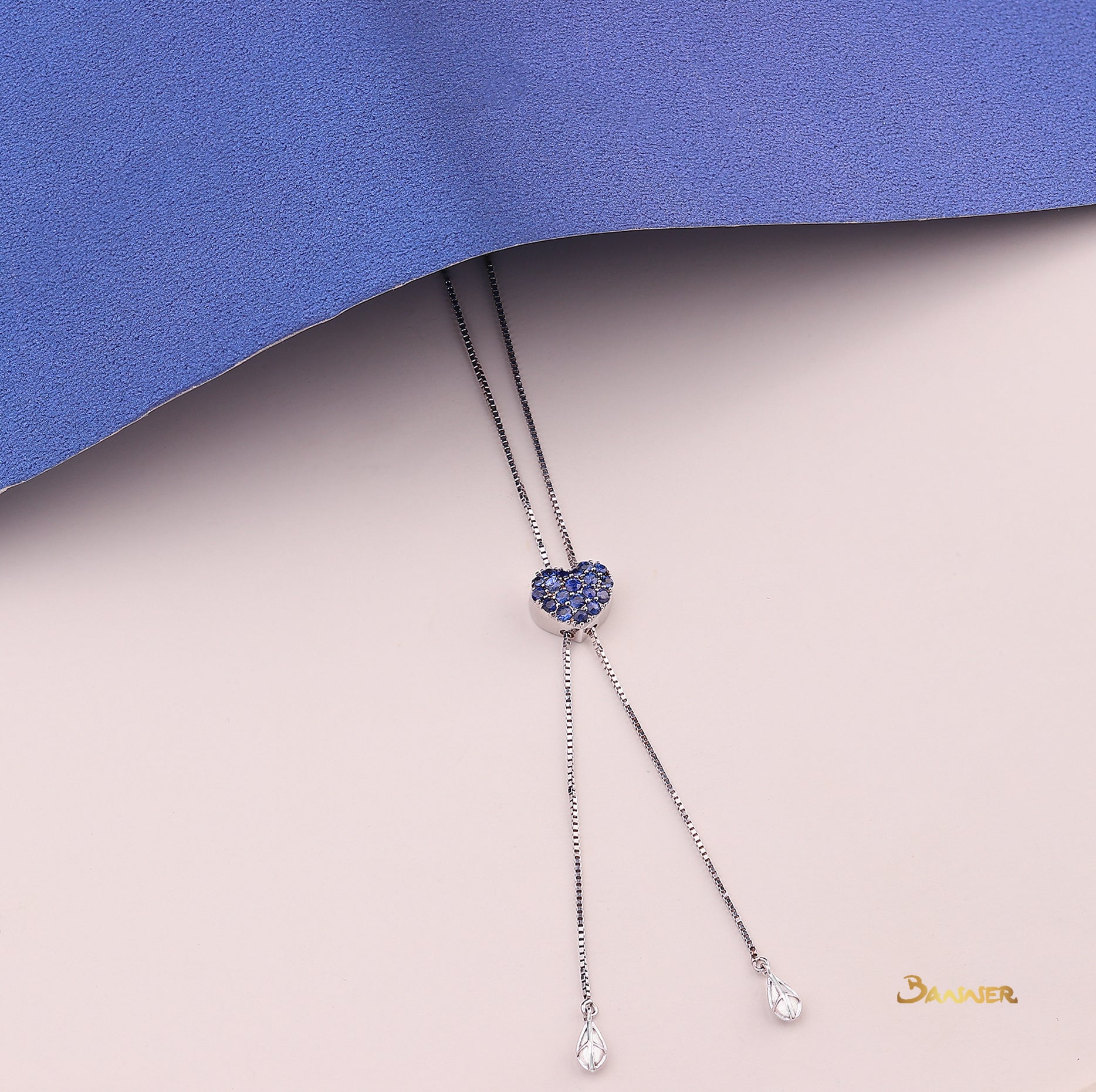 Sapphire Heart Necklace