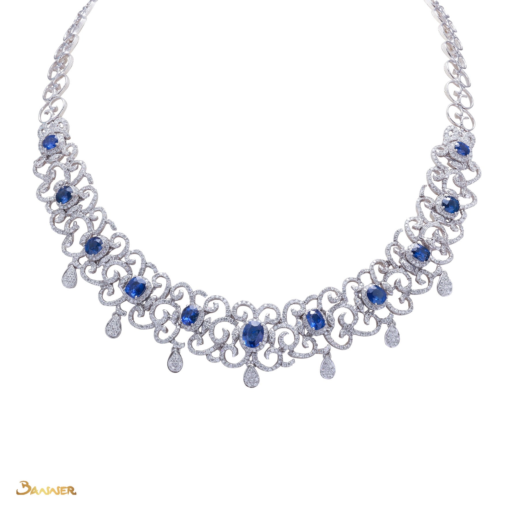 Sapphire and Diamond Ka-Note Necklace