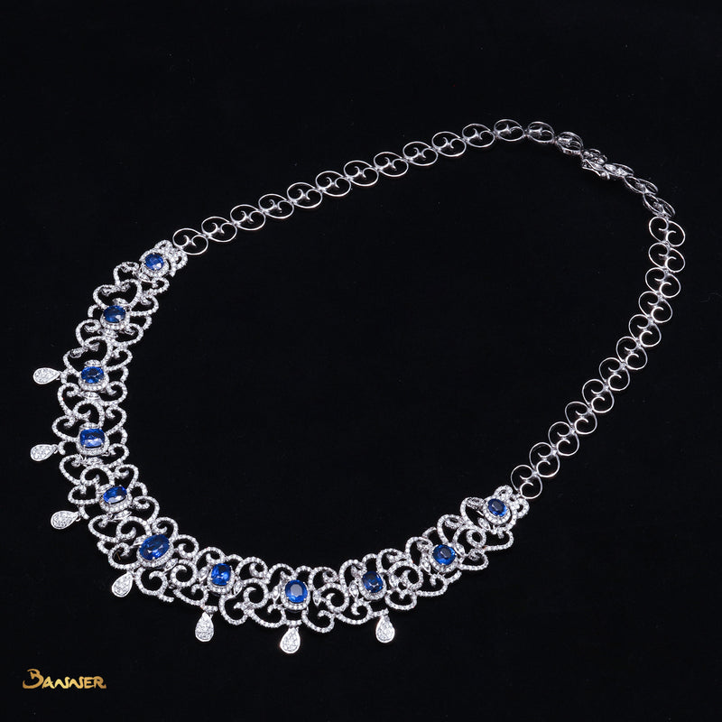 Sapphire and Diamond Ka-Note Necklace