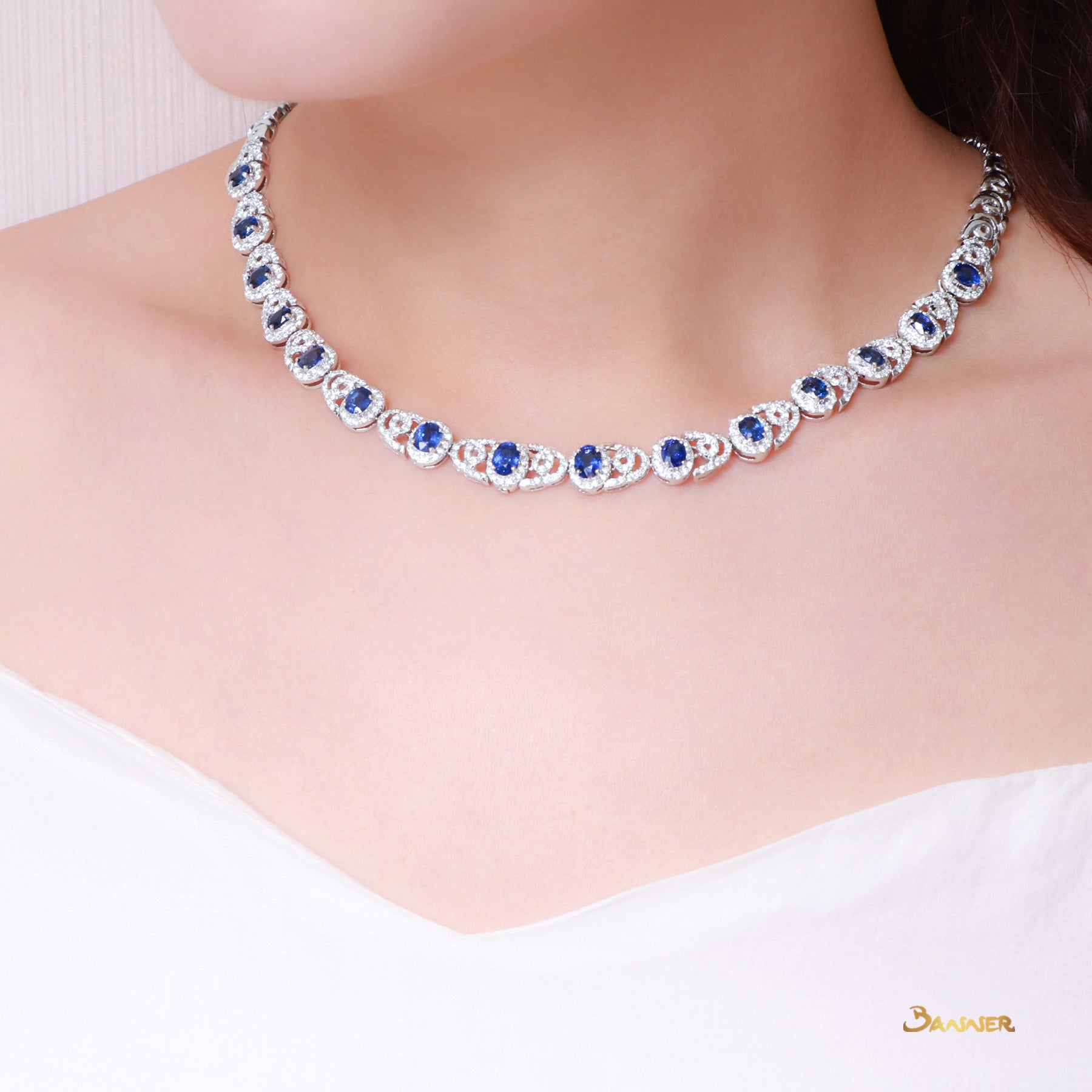 Sapphire and Diamond Elegant Set