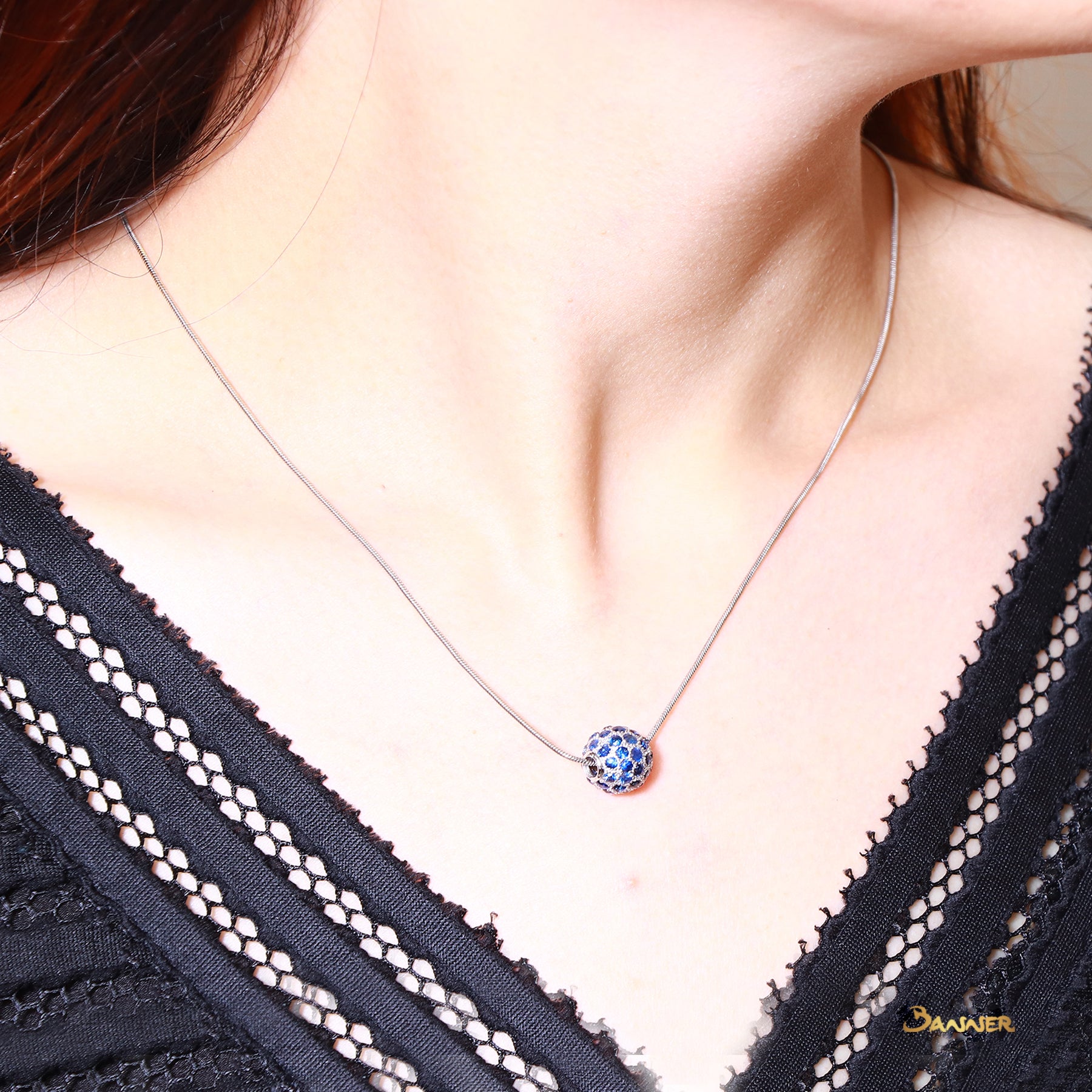 Sapphire Baw Lone Pendant