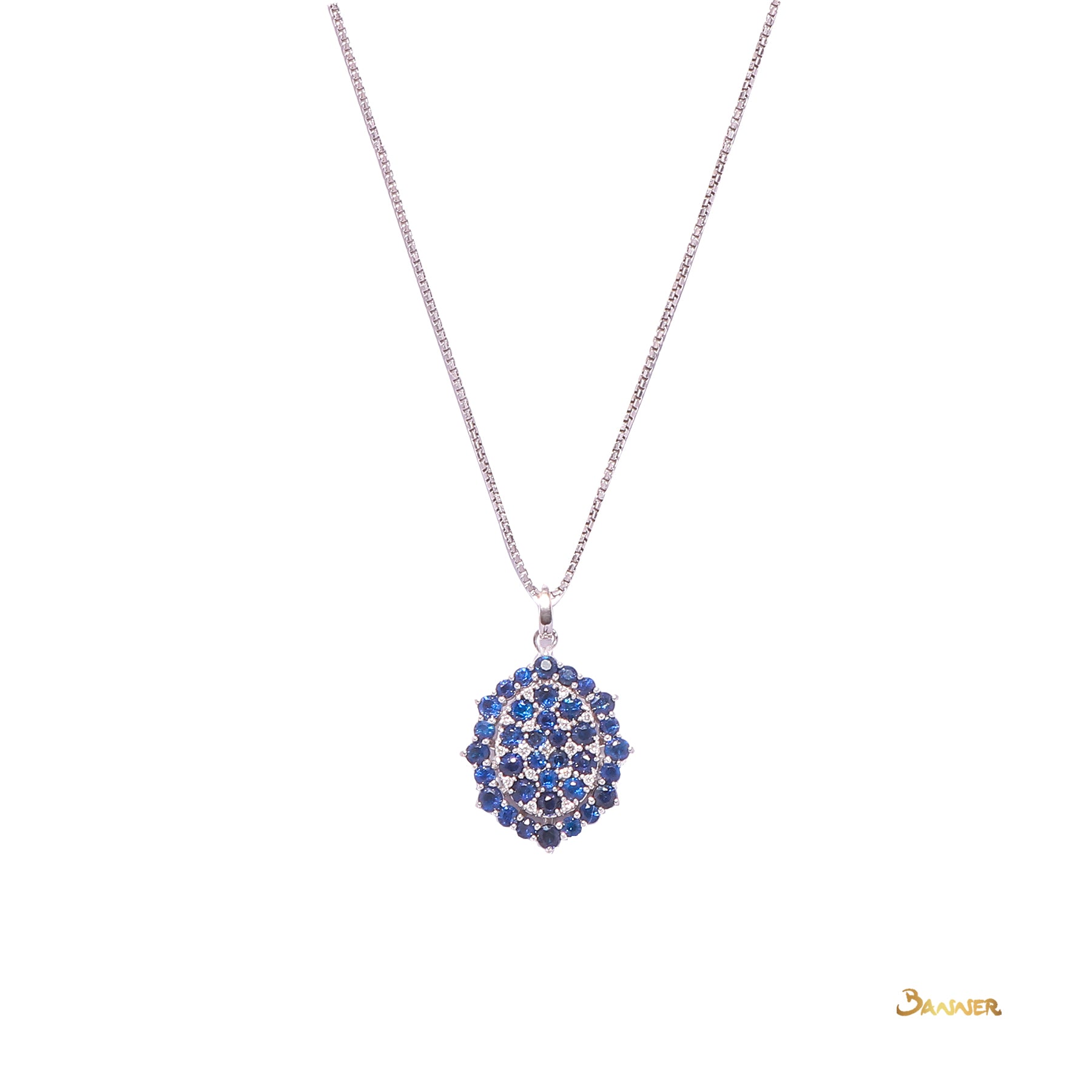 Sapphire and Diamond Pendant